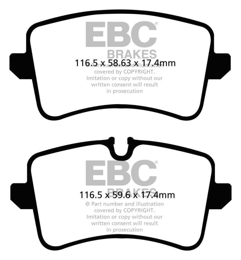 EBC 11 Audi A6 2.0 Turbo Redstuff Rear Brake Pads - Corvette Realm