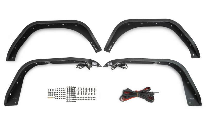 DV8 Offroad 18-23 Jeep Wrangler JL Slim Fender Flares - Corvette Realm