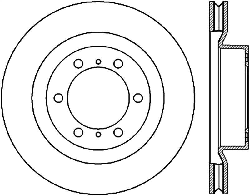 StopTech 10-17 Lexus GX460 / 10-17 Toyota 4Runner Cryo Slotted Front Right Sport Brake Rotor - Corvette Realm