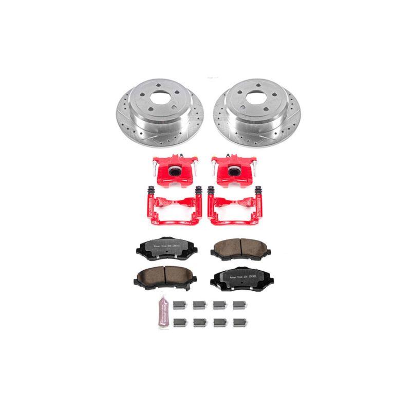 Power Stop 07-17 Jeep Wrangler Rear Z36 Truck & Tow Brake Kit w/Calipers - Corvette Realm