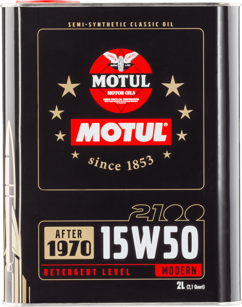 Motul 15W50 Classic 2100 Oil - 10x2L - Corvette Realm