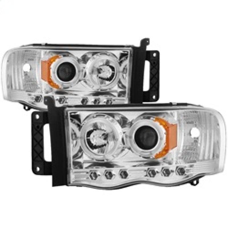 Spyder Dodge Ram 1500 02-05/Ram 2500 03-05 Projector Headlights LED Halo LED Chrm PRO-YD-DR02-HL-C - Corvette Realm