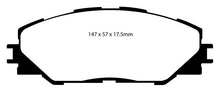 Load image into Gallery viewer, EBC 06-08 Toyota RAV 4 2.4 (3rd Row Seats) Greenstuff Front Brake Pads - Corvette Realm
