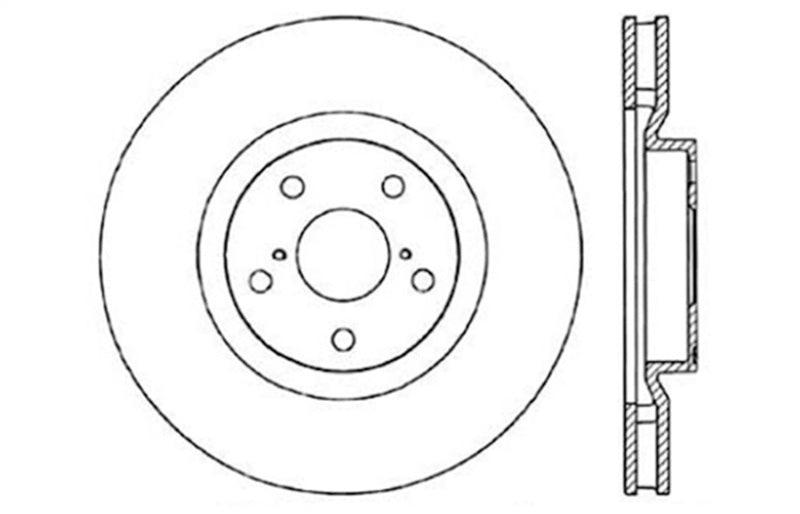 StopTech 5/93-98 Toyota Supra Turbo Left Front Slotted & Drilled Rotor - Corvette Realm