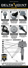 Load image into Gallery viewer, ICON 14-18 GM 1500 Tubular Upper Control Arm Delta Joint Kit (Large Taper) - Corvette Realm