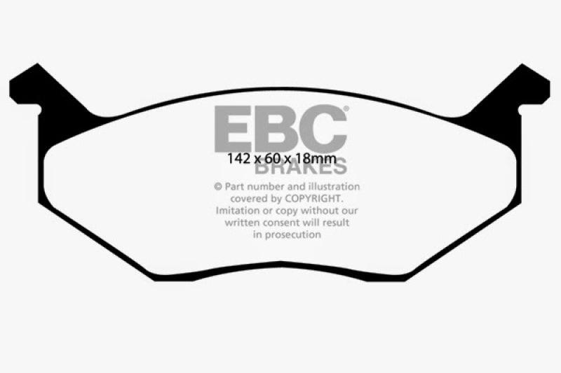 EBC 80-83 Chrysler Cordoba 3.7 Yellowstuff Front Brake Pads - Corvette Realm