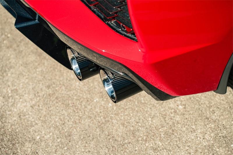 Corsa 20-23 Chevrolet Corvette C8 RWD 3in Valved Cat-Back w/ 4.5in Carbon Fiber Polished Tips - Corvette Realm