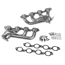 BBK 14-18 GM Truck 5.3/6.2 1 3/4in Shorty Tuned Length Headers - Polished Silver Ceramic - Corvette Realm