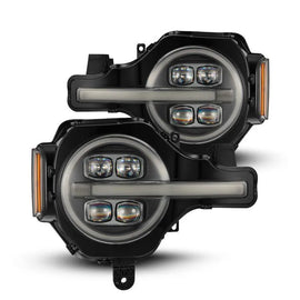 AlphaRex 21-23 Ford Bronco NOVA LED Projector Headlights Black - Corvette Realm
