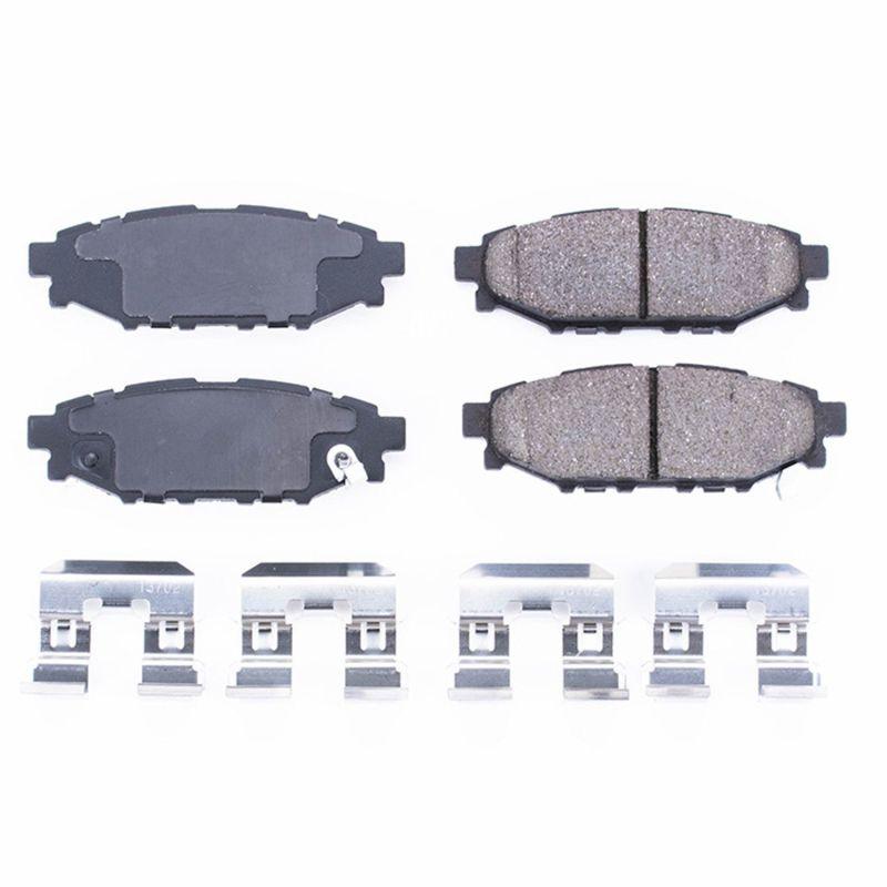 Power Stop 13-16 Subaru BRZ Rear Z17 Evolution Ceramic Brake Pads w/Hardware - Corvette Realm