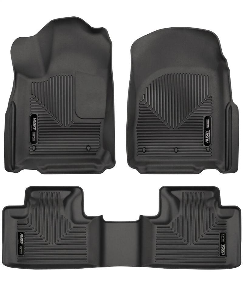 Husky Liners 16-22 Dodge Durango Weatherbeater Black Front & 2nd Seat Floor Liners - Corvette Realm