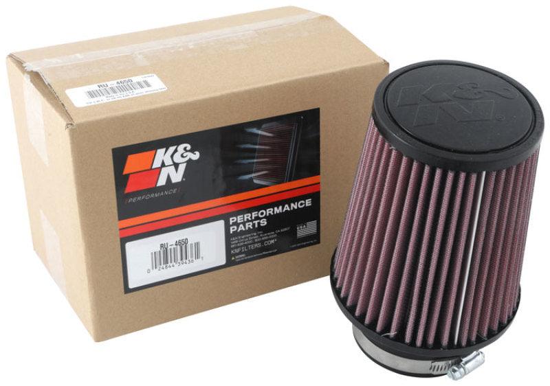 K&N Universal Clamp-On Air Filter 3in FLG 5in B 4in T 6in H - Corvette Realm