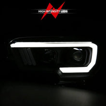 Load image into Gallery viewer, ANZO 2016-2017 Toyota Tacoma Projector Headlights w/ Plank Style Switchback Black w/ Amber - Corvette Realm