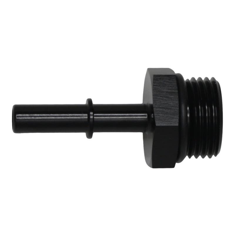 DeatschWerks 10AN ORB Male to 5/16in Male EFI Quick Connect Adapter - Anodized Matte Black - Corvette Realm