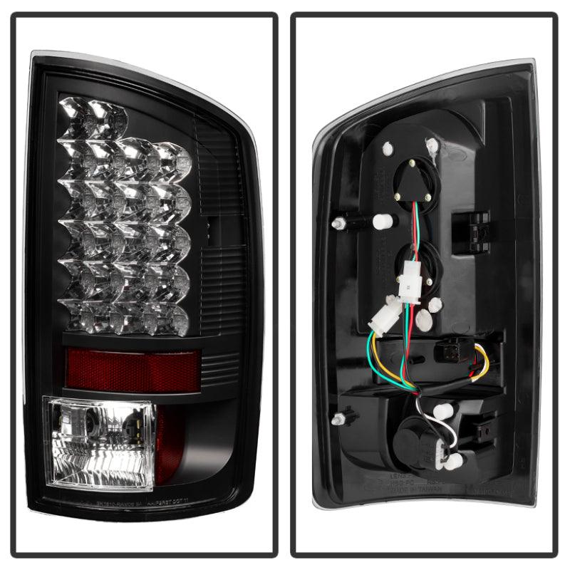 Spyder Dodge Ram 02-06 1500/Ram 2500/3500 03-06 LED Tail Light Black ALT-YD-DRAM02-LED-BK - Corvette Realm