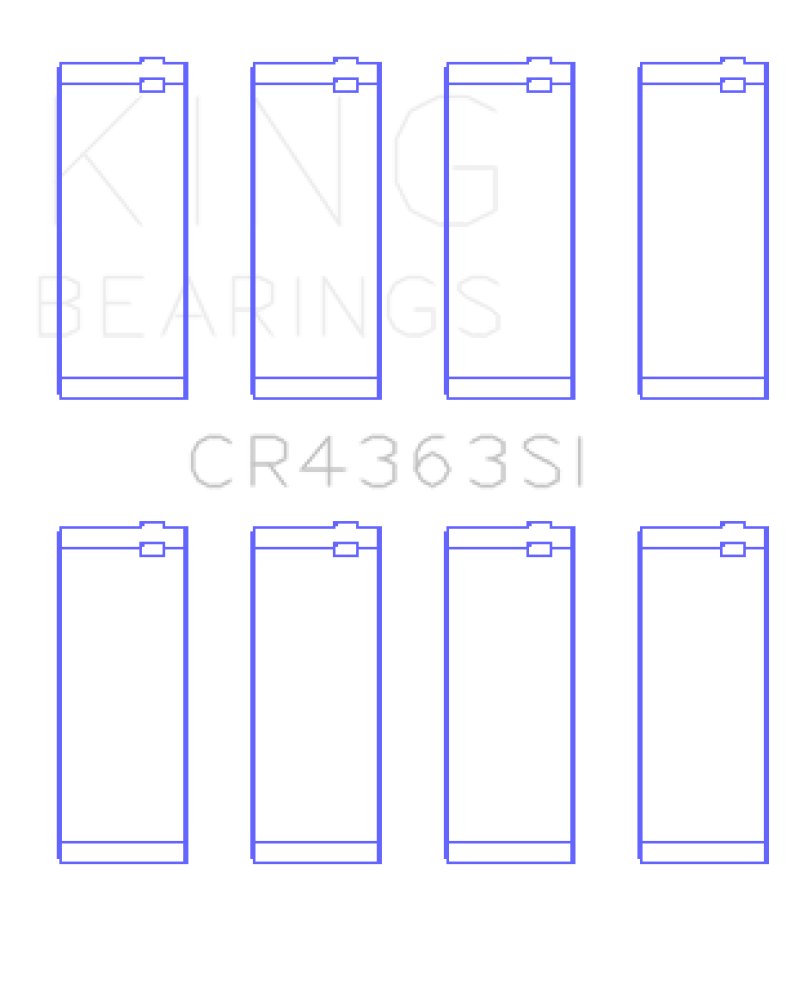King GM 134 DOHC Ecotec 2.2L Connecting Rod Bearings - (Set of 4)