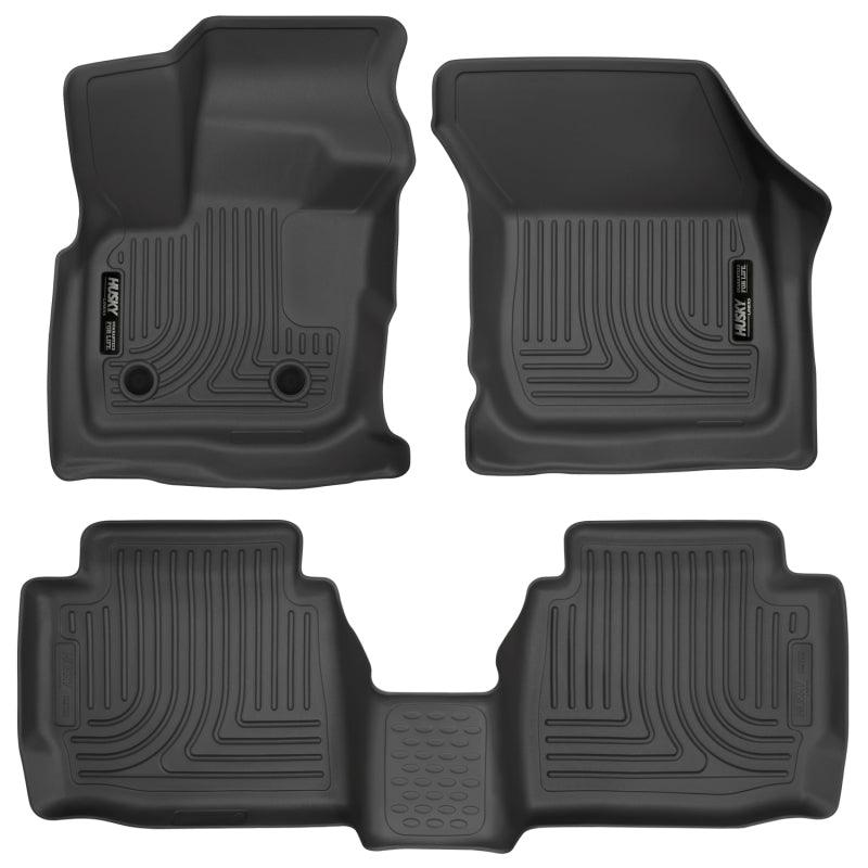 Husky Liners 17 Ford Fusion / 17 Lincoln MKZ Black Front and 2nd Row Floor Liners - Corvette Realm