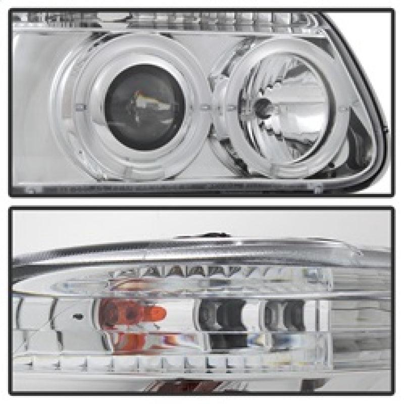 Spyder Ford Explorer 95-01 1PC Projector Headlights LED Halo Chrm PRO-YD-FEXP95-HL-1PC-C - Corvette Realm