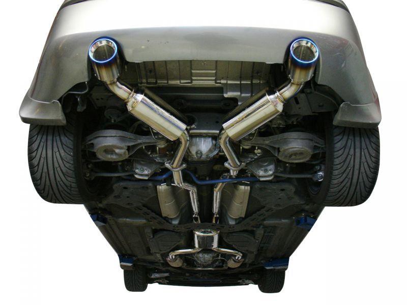 Injen 03-08 350Z Dual 60mm SS Cat-Back Exhaust w/ Built In Resonated X-Pipe - Corvette Realm