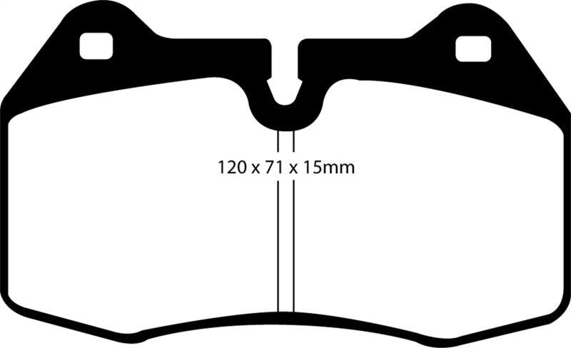 EBC 03-04 Infiniti G35 3.5 (Manual) (Brembo) Yellowstuff Front Brake Pads - Corvette Realm