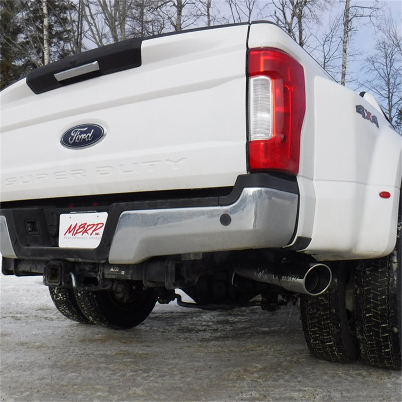 MBRP 17-24 Ford F250/350/450 6.7L 4in Aluminized Filter Back Single Tip Exhaust System