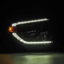 Load image into Gallery viewer, AlphaRex 14-21 Toyota Tundra MK II LUXX Series Crystal Headlights Alpha Black