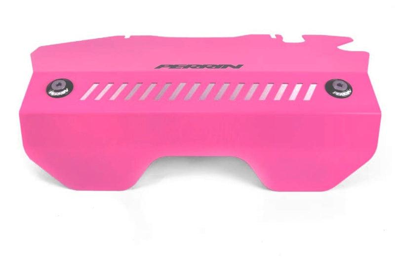 Perrin 2015+ Subaru WRX Engine Cover Kit (Intercooler Shroud + Pulley Cover) - Hyper Pink - Corvette Realm