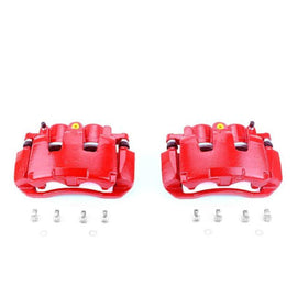 Power Stop 07-09 Chrysler Aspen Front Red Calipers w/Brackets - Pair - Corvette Realm