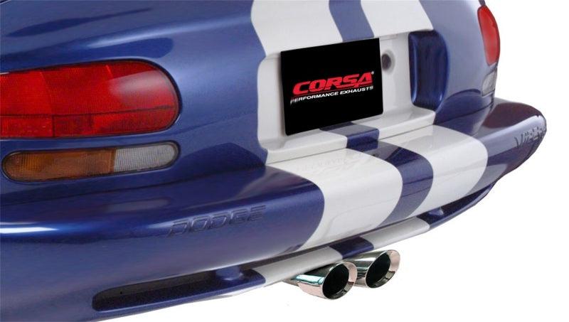 Corsa 96-02 Dodge Viper GTS 8.0L V10 Polished Sport Cat-Back Exhaust w/3in Inlet - Corvette Realm