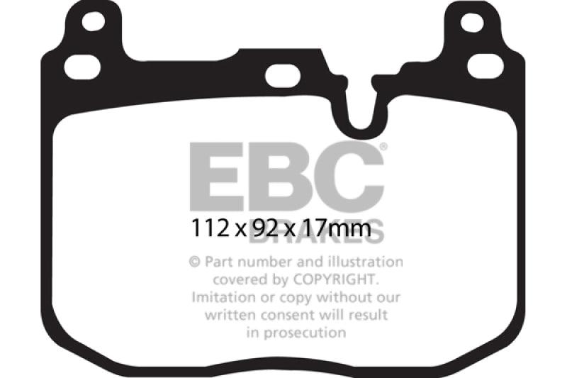 EBC 14+ BMW i8 1.5 Turbo/Electric Yellowstuff Front Brake Pads - Corvette Realm