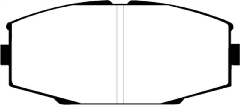 EBC 86-92 Toyota Supra 2.8 Yellowstuff Front Brake Pads - Corvette Realm