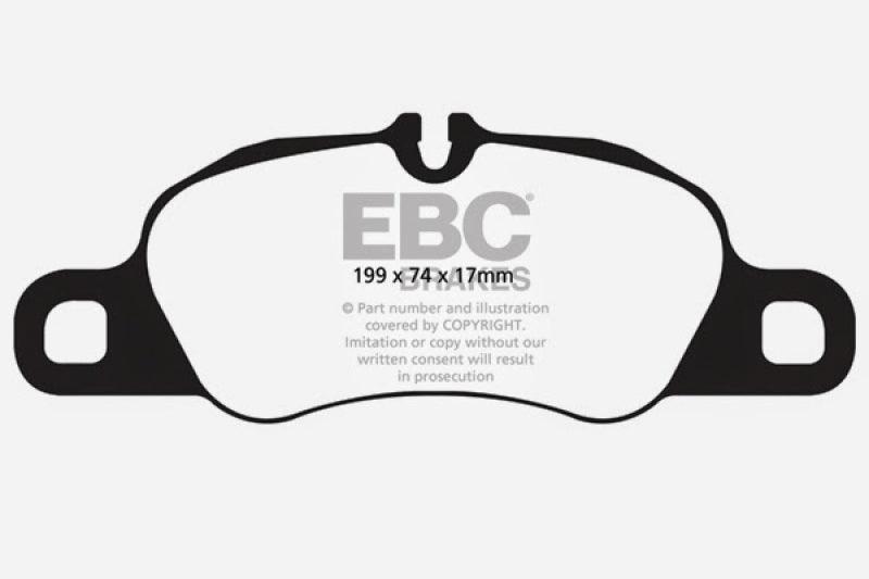 EBC 12-16 Porsche Boxster 2.7L (Cast Iron Rotors Only) Bluestuff Front Brake Pads - Corvette Realm