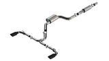 Borla 22-24 Volkswagen Golf GTI 2.0L AT/MT 3inch S-Type Cat-Back Exhaust - 4in Black Chrome Tips