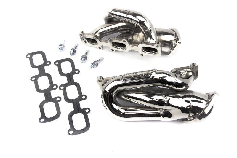 BBK 11-15 Ford Mustang 3.7L Shorty Tuned Length Headers - 1-5/8 Silver Ceramic (CARB EO 11-14 Only) - Corvette Realm