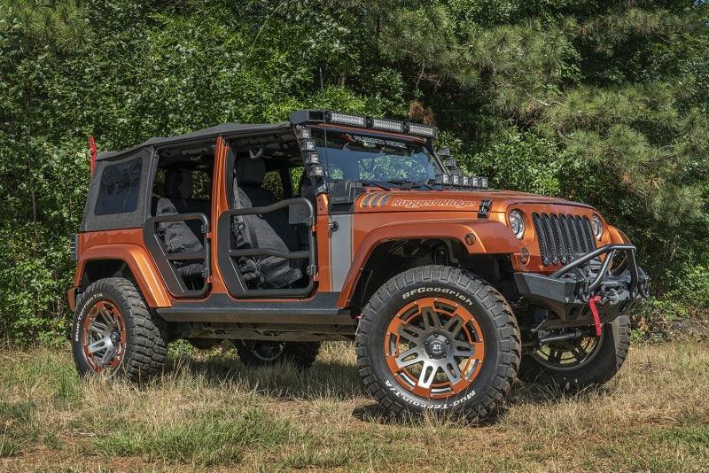 Rugged Ridge Fortis Tube Doors Front 07-18 Jeep Wrangler JK - Corvette Realm