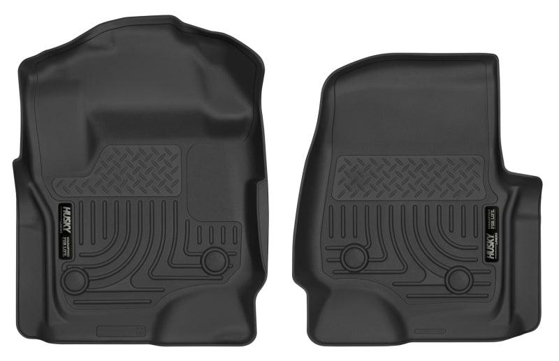 Husky Liners 2017 Ford F250 Crew Cab Vinyl X-Act Contour Black Floor Liners - Corvette Realm