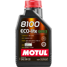 Load image into Gallery viewer, Motul 1L Synthetic Engine Oil 8100 Eco-Lite Gen3 5W30