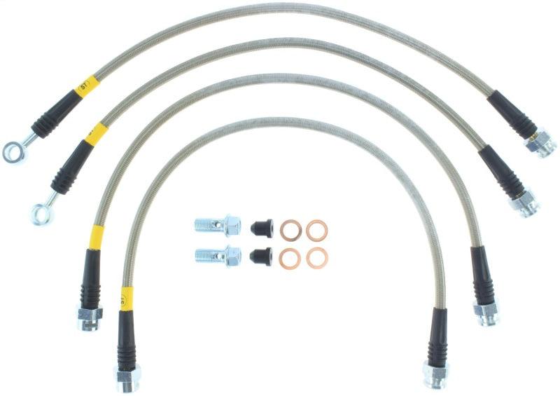 StopTech 08-17 Chevrolet Silverado 1500 Stainless Steel Rear Brake Lines - Corvette Realm