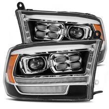 Load image into Gallery viewer, AlphaRex 09-18 Dodge Ram 2500 LUXX LED Proj Headlights Plank Style Black w/Activ Light/DRL - Corvette Realm
