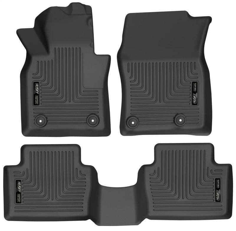 Husky Liners 19-22 Mazda 3 / 20-22 CX-30 WeatherBeater Front & 2nd Seat Floor Liners - Black - Corvette Realm