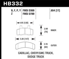 Load image into Gallery viewer, Hawk 99-00 Cadillac Escalade / 88-91 Ford C1500 EC / 92-99 C1500 All Cab Front LTS Street Brake Pads