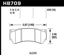 Load image into Gallery viewer, Hawk Performance Alcon Mono 6, Model 4497 HPS Street Brake Pads - Corvette Realm