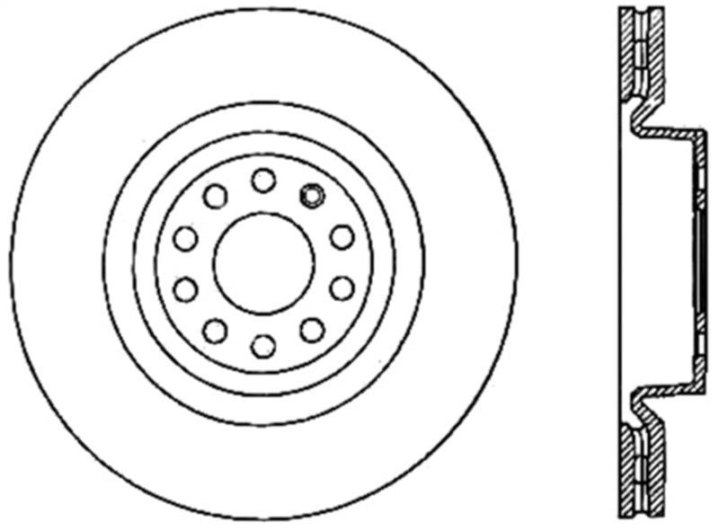 StopTech Drilled Sport Brake Rotor - Corvette Realm