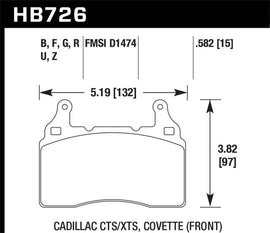 Hawk 2010-2015 Chevy Camaro SS HPS Street Front Brake Pads - Corvette Realm