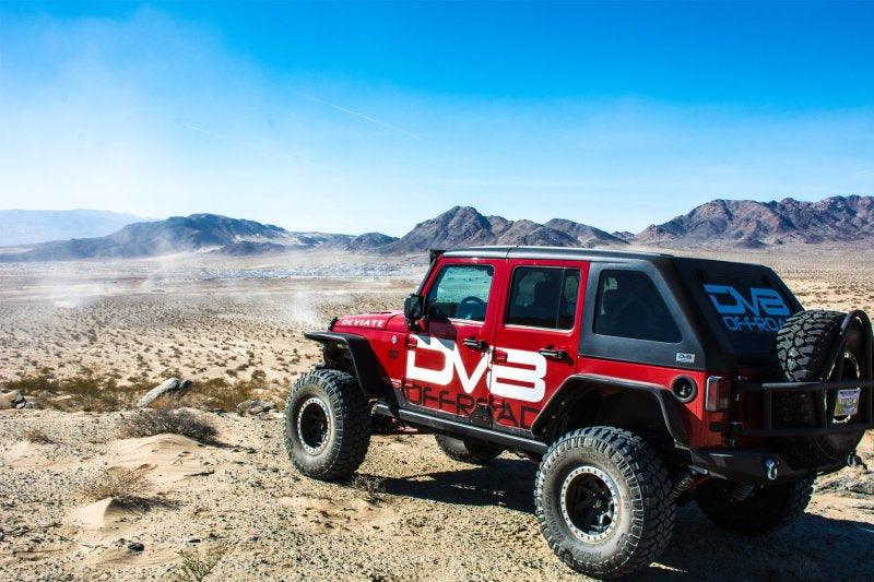 DV8 Offroad 07-18 Jeep Wrangler JK Front & Rear Flat Tube Fenders - Corvette Realm