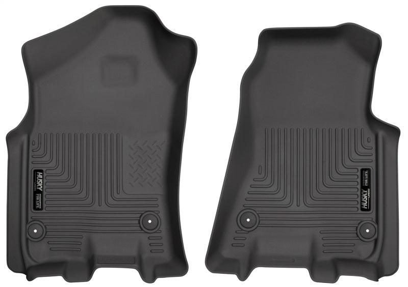 Husky Liners 2019 Ram 1500 Crew Cab WeatherBeater Black Front Row Floor Liners - Corvette Realm