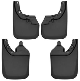 Husky Liners 16-22 Toyota Tacoma w/ OE Fender Flares Front and Rear Mud Guards - Black - Corvette Realm