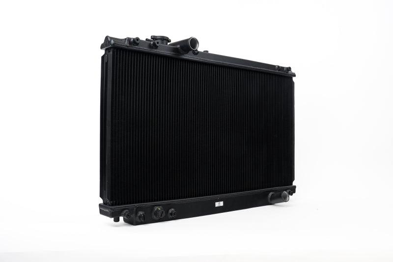 CSF 93-98 Toyota MK4 Supra Radiator - Black Finish - Corvette Realm