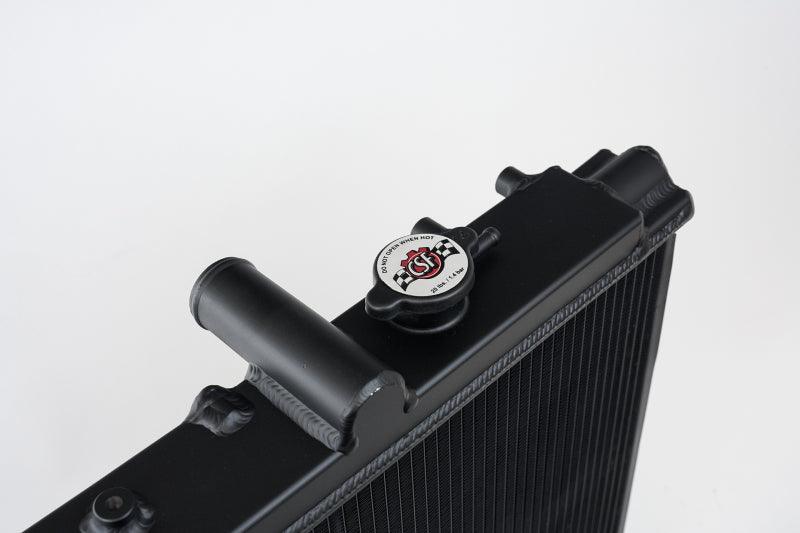 CSF 93-98 Toyota MK4 Supra Radiator - Black Finish - Corvette Realm