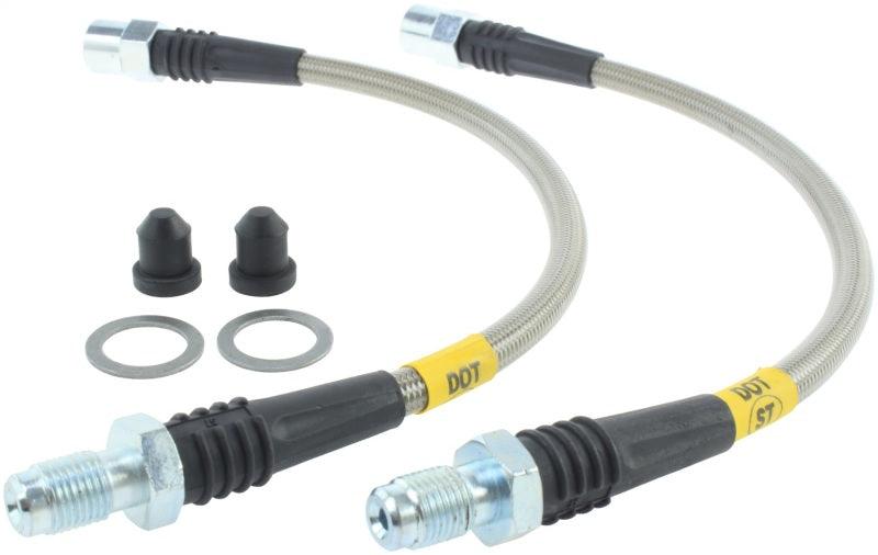 StopTech 03-09 Mercedes E55/E63 / 03-10 E320/E350 Coupe / 03-09 E500/E550 Rear SS Brake Line Kit - Corvette Realm